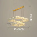 GobekUsa Crystal Chandelier: Luxury Living Room & Bedroom Pendant Light