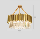 GobekUsa Crystal Gold Chandeliers: Modern Luxury for Villa Living Room - Nordic Design