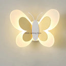GobekUsa Butterfly LED Wall Lamp for Children's Room, Nordic Style Bedside Light