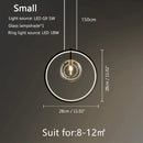 GobekUsa Glass Bubble LED Pendant Chandelier for Modern Living Room Decor