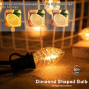GobekUsa Diamond Chandelier LED Light Bulbs 7W C7 Candelabra Base Decor Edison Bulb