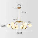 GobekUsa LED Chandelier Lighting for Living Room Bedroom Dining Room Décor