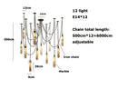 GobekUsa Gold Chrome LED Chandelier for Dining Room - 2025 Marble Design