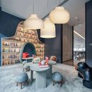 GobekUsa Japanese Nordic Design LED Silk Pendant Lights for Living Room and Restaurant