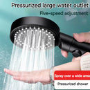 GobekUsa High Pressure 5 Modes Round Shower Head Set for Bathroom Accessories