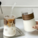 GobekUsa Glass Iced Latte Coffee Cup for Hot/Cold Beverages