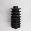 GobekUsa Geometric Circle Spiral Black Resin Vase - Home Decor Flower Pot