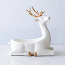 GobekUsa Elegant Resin Deer Key Storage & Home Decoration Ornaments