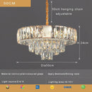 GobekUsa Crystal Ceiling Chandelier for Home Decoration in Living Room & Bedroom