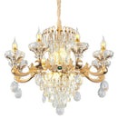 GobekUsa Crystal Chandelier: Elegant Lighting for Living Room, Dining Room, Bedroom, and Hotel