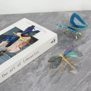 GobekUsa Golden Crystal Agate Butterfly Sculpture Decorative Figurines