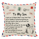 GobekUsa Love Mom Cushion Cover 45x45cm - Family Anniversary Gift - Nordic Design