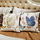 GobekUsa Butterfly & Dragonfly Sofa Cushion Cover, European Embroidered Design