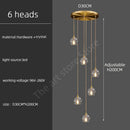 GobekUsa Crystal Stainless Steel Staircase LED Chandelier for Modern Luxury Interiors