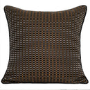 GobekUsa Luxe Jacquard Cushion Covers - Brown Gold Coffee Color - 45x45cm