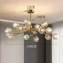 GobekUsa Crystal Chandelier: Luxury Living Room & Dining Room Ceiling Light