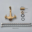 GobekUsa Antique Brass Basin Faucet: Solid Brass Single Hole Deck Mounted Mixer Tap