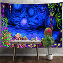 GobekUsa Jellyfish Underwater Tapestry: Psychedelic Alien Art for Home Decor
