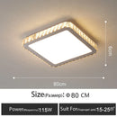 GobekUsa Crystal LED Ceiling Lamp: Luxury Golden Glossy Lighting Fixture for Living Room