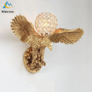 GobekUsa Crystal Eagle LED Wall Lamp for Bedroom, Study, Living Room, Hotel, Dining Room