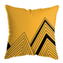 GobekUsa Geometric Deer Print Pillowcase 45x45cm - Yellow Home Decor