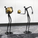 GobekUsa Gold Figure Sculpture Metal Ornament Home Decor Figurine