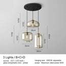 GobekUsa Glass Pendant Lights Dining Kitchen Bar Chandelier