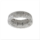 GobekUsa Crystal LED Ceiling Light Chandelier for Bedroom, Modern Round Indoor Lighting