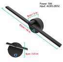 GobekUsa Linear LED Wall Lamp with Switch, 300° Rotation, 41CM, Nordic Minimalist Design