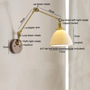 GobekUsa LED Wall Light Walnut Copper Modern Style Hallway Bedroom Living Room