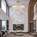GobekUsa Nordic Home Decor Stair Chandelier Living Room Bedroom Dining Room Lighting