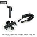 GobekUsa Brass Bidet Shower Head with Double Outlet Angle Valve