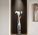 GobekUsa Abstract Art Living Room TV Cabinet, Modern High-End Decor, Large & Slender