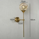 GobekUsa Gold Glass Wall Lamp LED Indoor Light for Kitchen & Bathroom