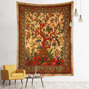 GobekUsa Flying Bird Tree of Life Tapestry Wall Hanging: Bohemian Abstract Hippie Decor