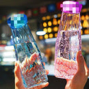 GobekUsa Diamond Water Bottle: 500ml Sport Travel Drink Cup, Leakproof & Portable