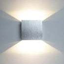 GobekUsa LED Up Down Wall Lamps: Gold & Silver Aluminium Wall Light for Bedroom, Living Room, Corridor