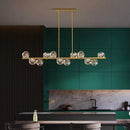GobekUsa Crystal Chandelier Pendant Light for Living & Dining Room Luxury Decor