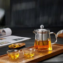 GobekUsa Glass Teapot Infuser Tea Set Kettle Maker, Jug Teaware Kitchen Bar Home