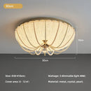 GobekUsa Crystal Dimmable LED Ceiling Light for Modern Bedroom Decor