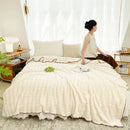 GobekUsa Bubble Velvet Woolen Sofa Blanket - Soft & Warm Multi-Purpose Cover