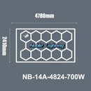 GobekUsa Hexagon LED Ceiling Light for Barbershop and Garage Hair Salon