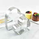 GobekUsa Heart-Shaped Stainless Steel Mousse Mold Set - Baking Tool for Cakes & Desserts