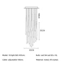 GobekUsa Gold Led G9 Pendant Chandelier for Modern Villa Stairs & Home Decor