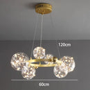 GobekUsa Crystal Chandelier: Modern Stair Pendant Lamp for Living Room, Interior Lighting