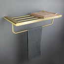 GobekUsa Gold Bathroom Accessories Set: Towel Bar Rail, Toilet Paper Holder, Towel Rack, Hook