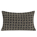 GobekUsa Caramel Color Velvet Sofa Pillowcase with Geometric Panelled Cushion Cover