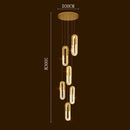 GobekUsa Crystal Chandelier Dining Room Pendant Lights Ceiling Lamps Luxe Indoor Lighting