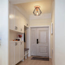 GobekUsa Iron Wood E27 Ceiling Light: Modern Nordic Mini Lamp for Living Room and Bedroom