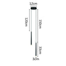 GobekUsa LED Minimalist Pendant Lamp - Black/White for Bedroom, Dining, Coffee Shop Lighting